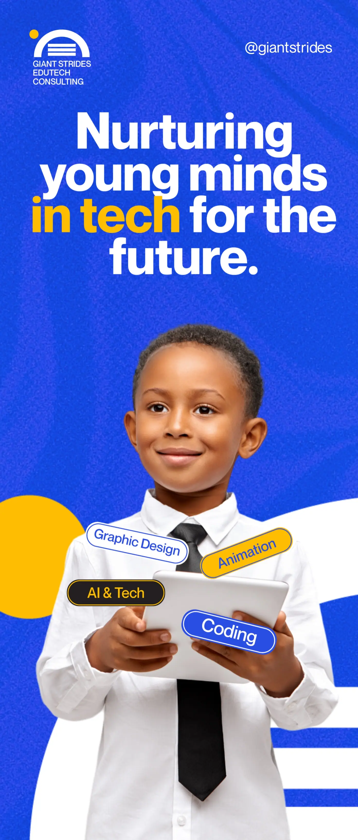 Giant Strides EduTech Consulting Limited-Dark Kid With Graphics